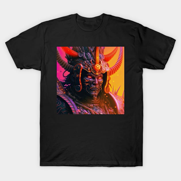 Demon Samurai T-Shirt by taoistviking